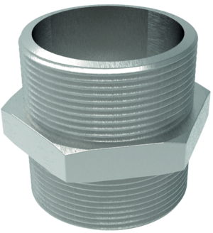 hexagonal dubbelnippel 2" x 2"