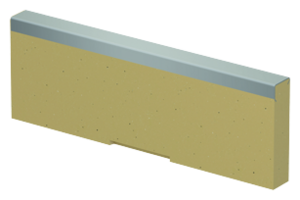 Universal tät gavel (lågbyggd ränna)