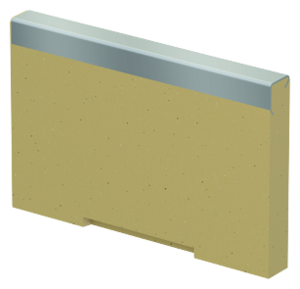 Universal tät gavel (lågbyggd ränna)